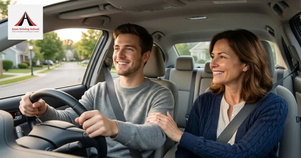 azan-driving-school-student-learning-driving-in-car